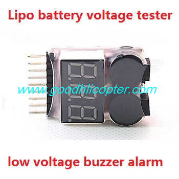 mjx-x-series-x101 quadcopter parts 1-8s Lipo battery voltage tester low voltage buzzer alarm